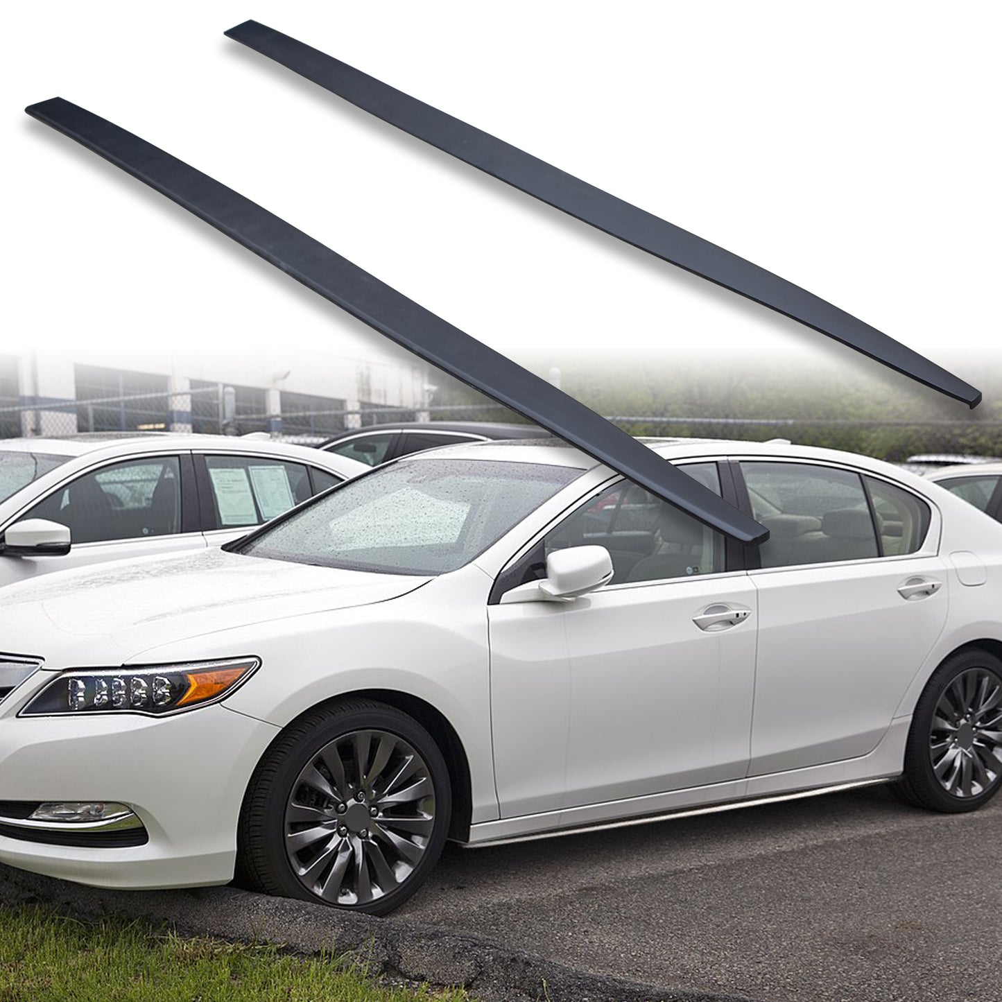 Fyralip M1 Side Skirts For Acura RLX KC2 Sedan 2014-2017