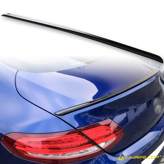 Fyralip Y22 Painted Trunk Lip Spoiler For Mercedes-Benz C Class W205 Coupe 15-17
