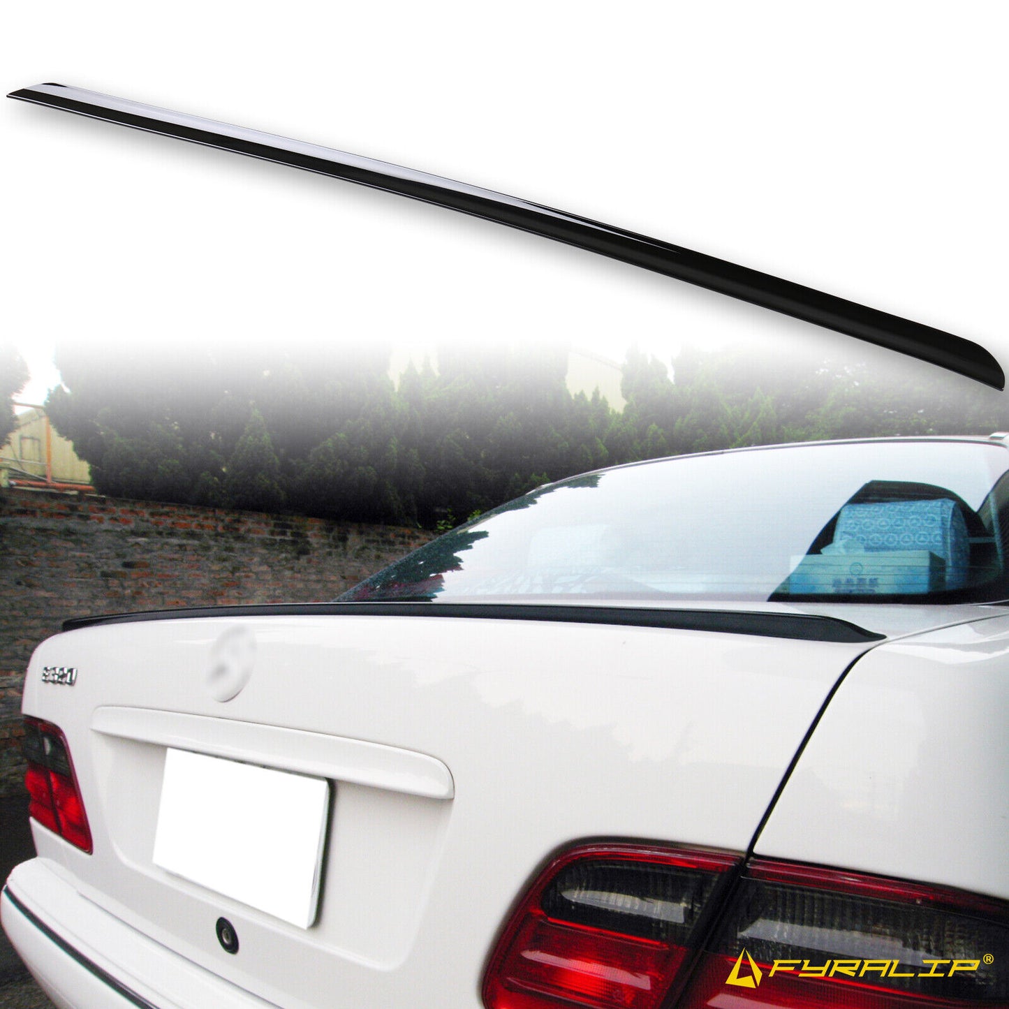 Fyralip Y22 Painted Trunk Lip Spoiler For MB S W220