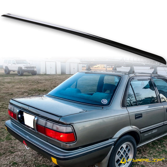 Fyralip Y22 Painted Trunk Lip Spoiler For Toyota Corolla E90