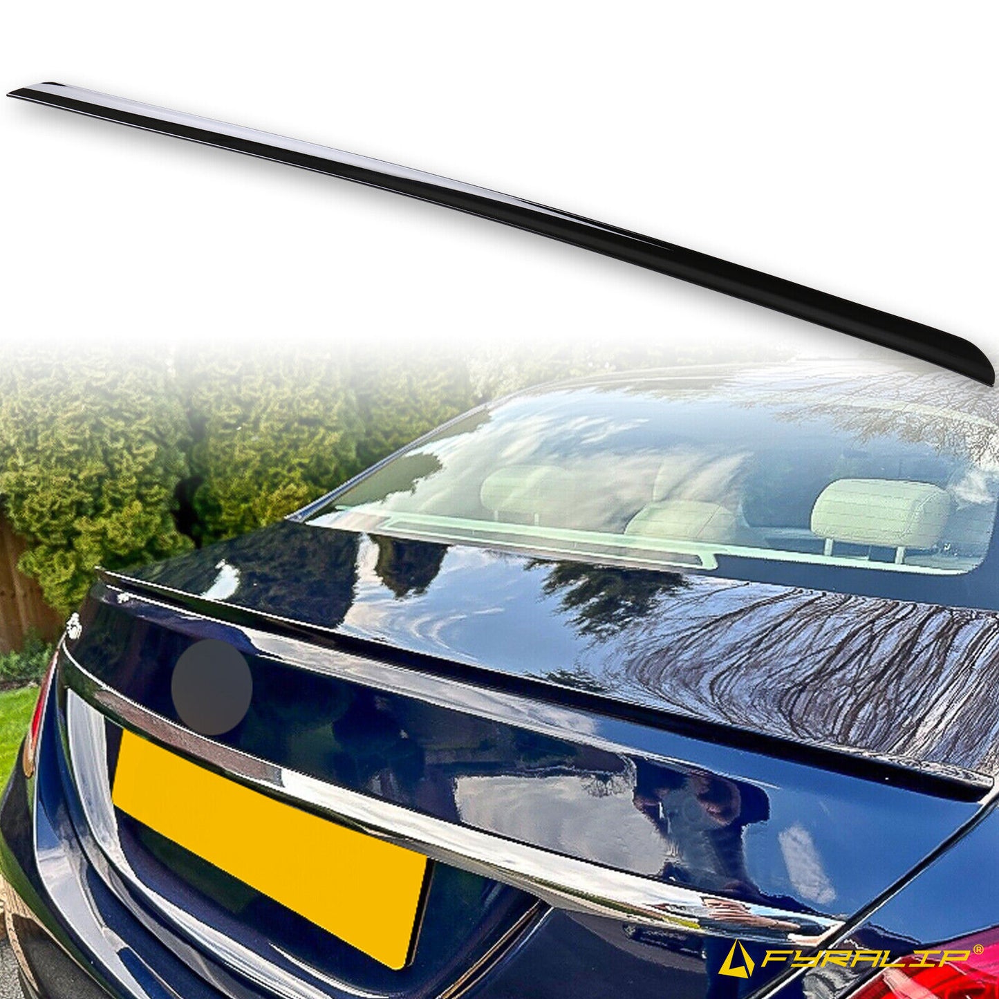 Fyralip Y22 Painted Trunk Lip Spoiler For MB W205 Sedan