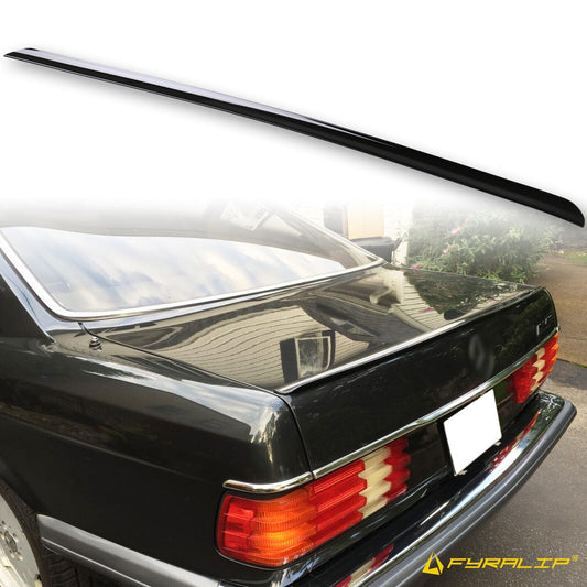 Fyralip Y22 Painted Trunk Lip Spoiler For Mercedes-Benz S Class W126 Sedan 80-90
